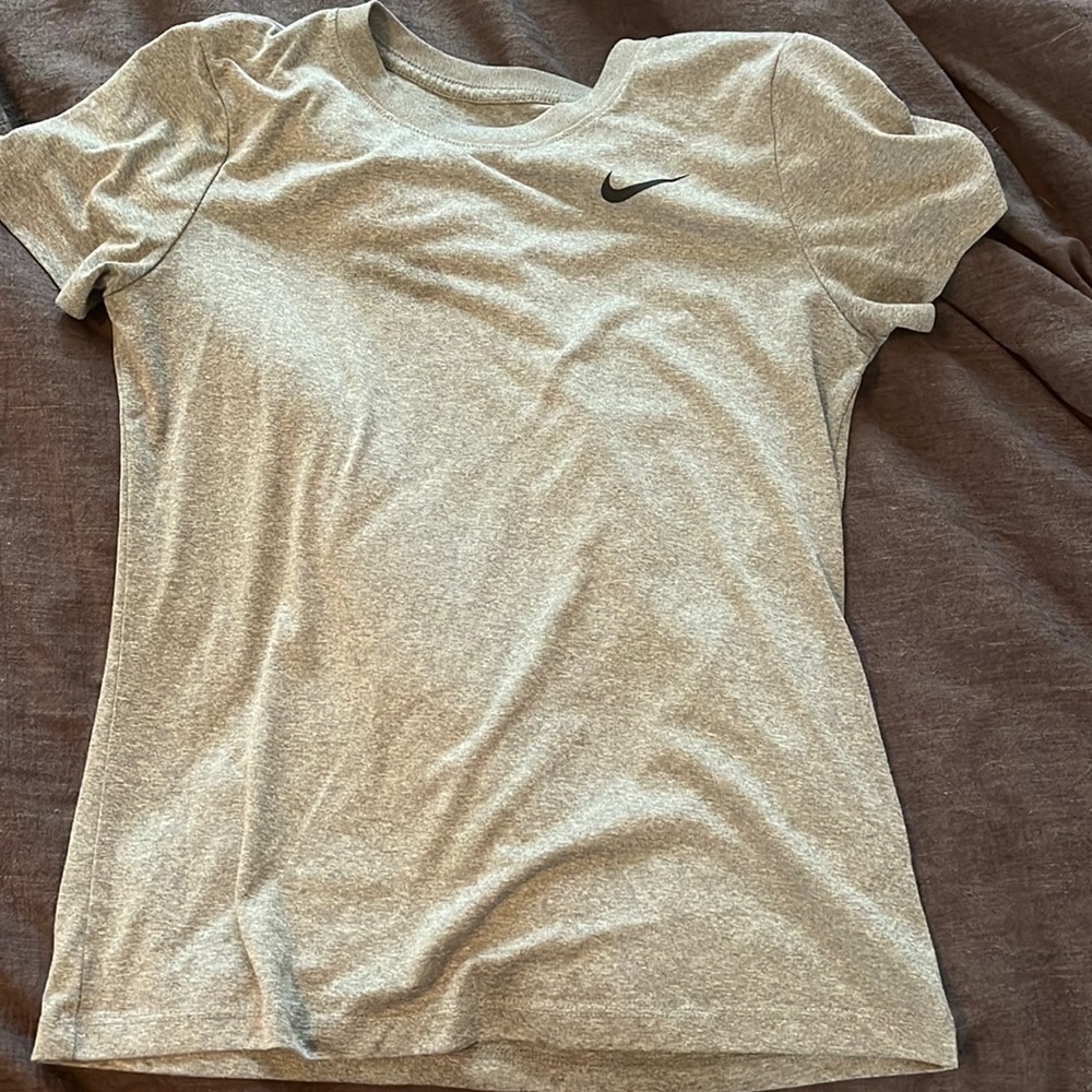Nike greenish grey dri-fit t shirt